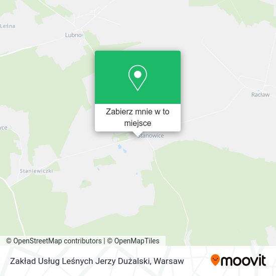 Mapa Zakład Usług Leśnych Jerzy Dużalski