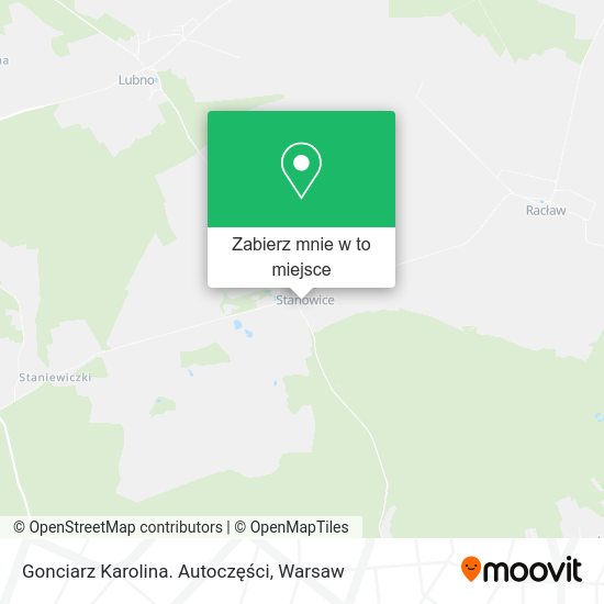 Mapa Gonciarz Karolina. Autoczęści