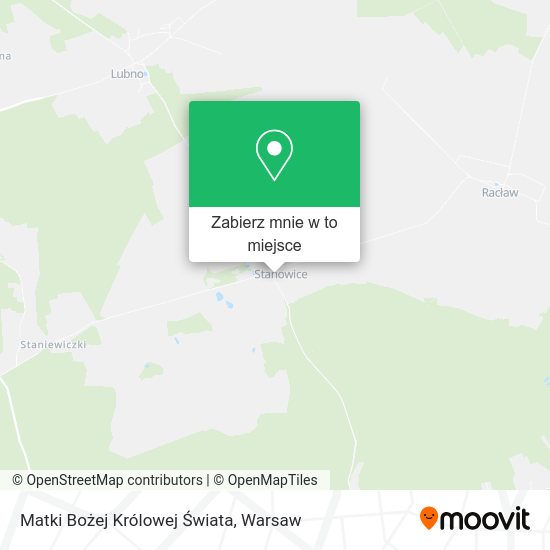 Mapa Matki Bożej Królowej Świata