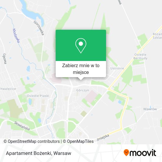 Mapa Apartament Bożenki