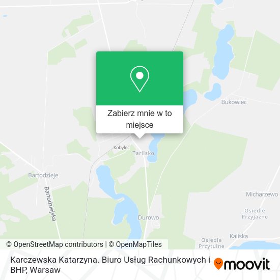 Mapa Karczewska Katarzyna. Biuro Usług Rachunkowych i BHP