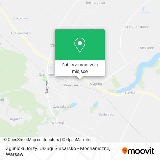 Mapa Zglinicki Jerzy. Usługi Ślusarsko - Mechaniczne