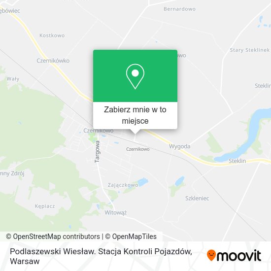 Mapa Podlaszewski Wiesław. Stacja Kontroli Pojazdów