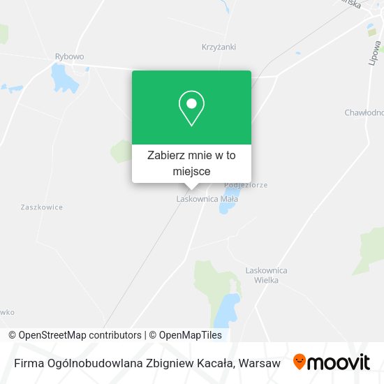 Mapa Firma Ogólnobudowlana Zbigniew Kacała