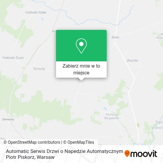 Mapa Automatic Serwis Drzwi o Napedzie Automatycznym Piotr Piskorz