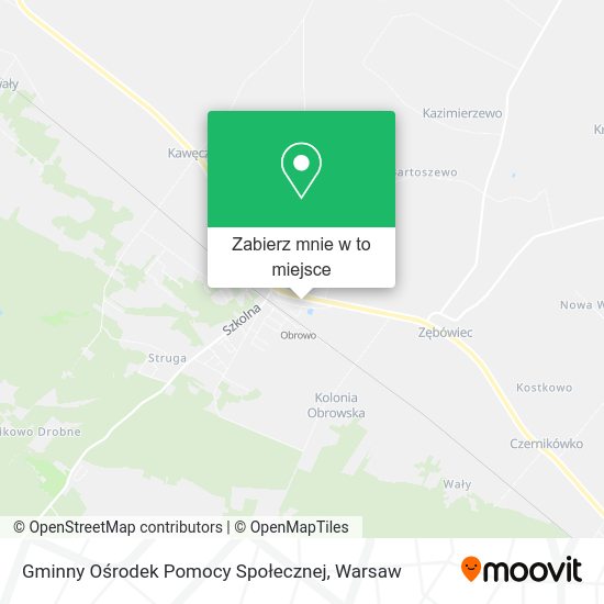 Mapa Gminny Ośrodek Pomocy Społecznej