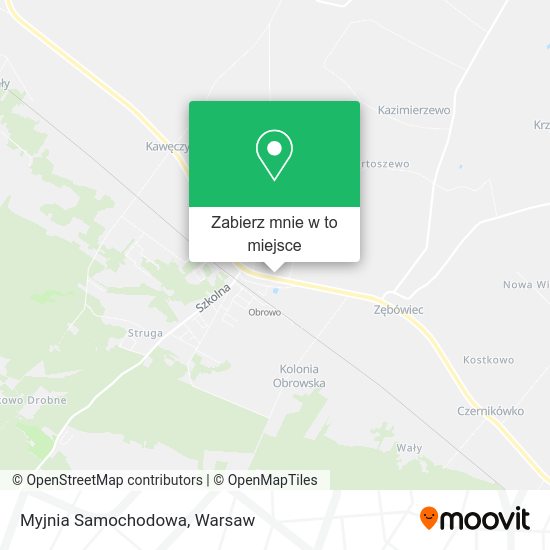 Mapa Myjnia Samochodowa