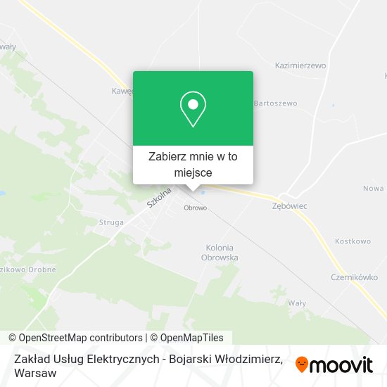 Mapa Zakład Usług Elektrycznych - Bojarski Włodzimierz