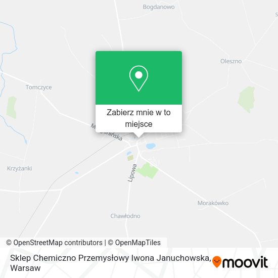 Mapa Sklep Chemiczno Przemysłowy Iwona Januchowska