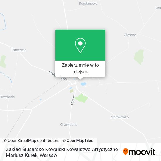 Mapa Zakład Ślusarsko Kowalski Kowalstwo Artystyczne Mariusz Kurek