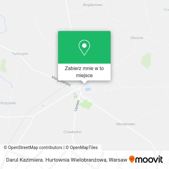 Mapa Darul Kazimiera. Hurtownia Wielobranżowa