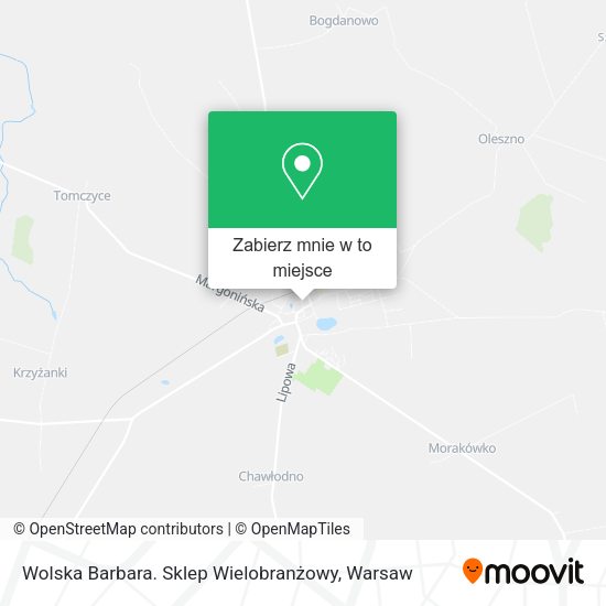 Mapa Wolska Barbara. Sklep Wielobranżowy