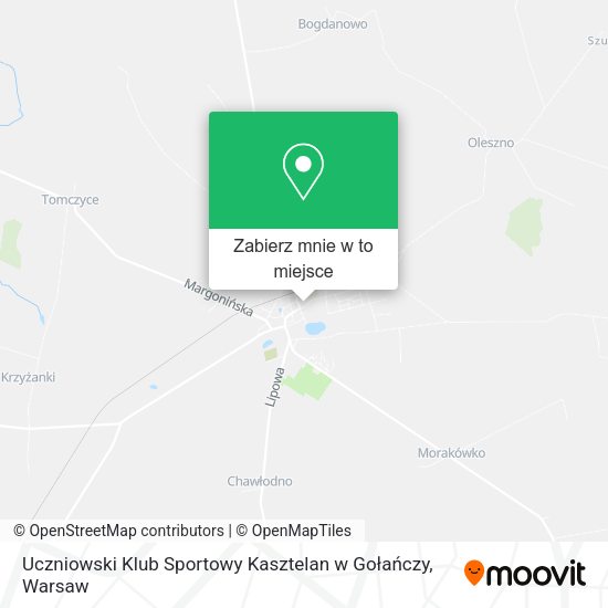 Mapa Uczniowski Klub Sportowy Kasztelan w Gołańczy