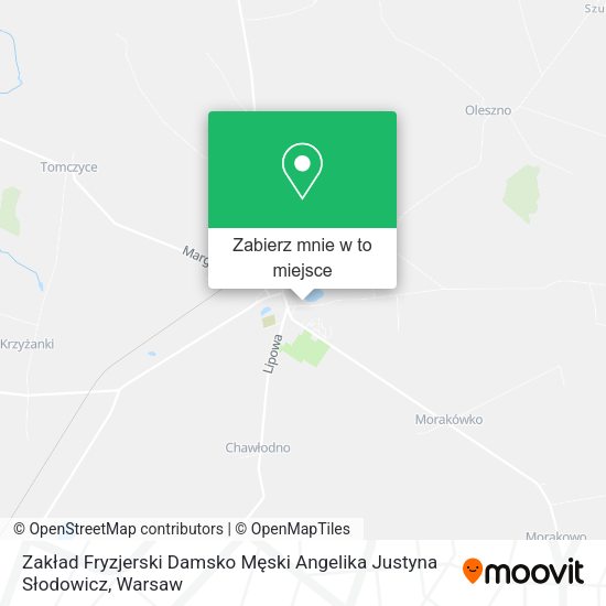 Mapa Zakład Fryzjerski Damsko Męski Angelika Justyna Słodowicz