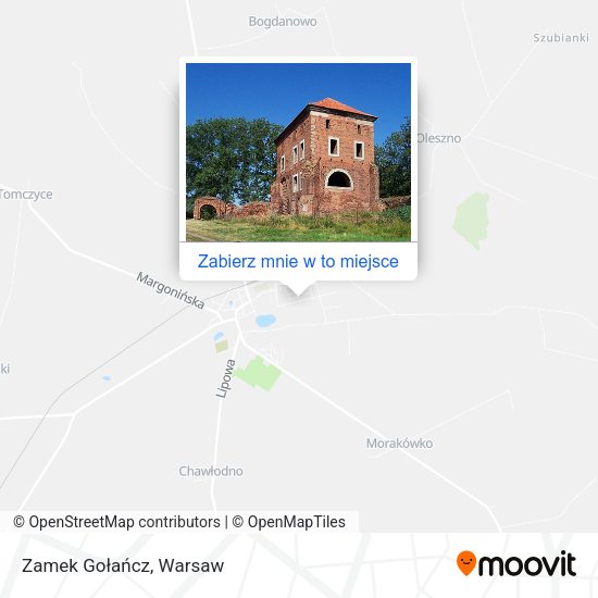 Mapa Zamek Gołańcz