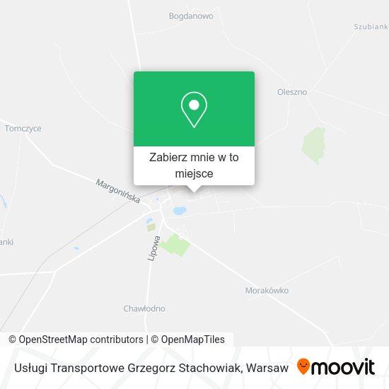 Mapa Usługi Transportowe Grzegorz Stachowiak