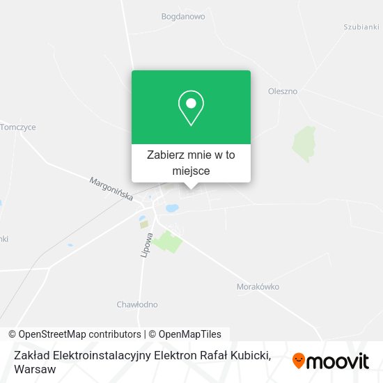 Mapa Zakład Elektroinstalacyjny Elektron Rafał Kubicki