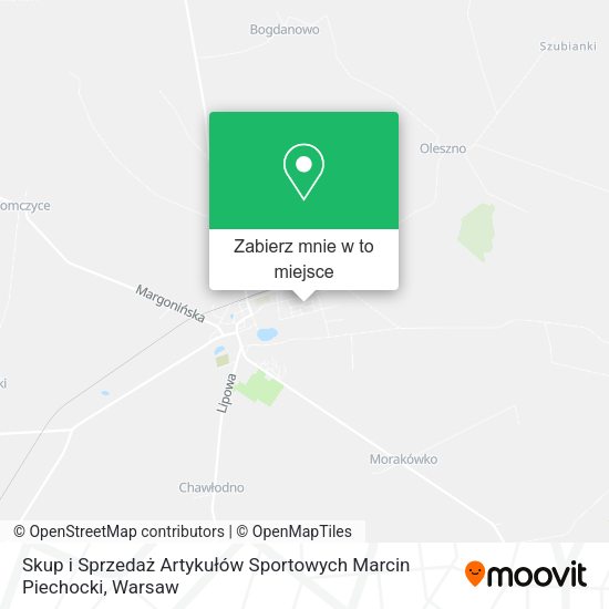 Mapa Skup i Sprzedaż Artykułów Sportowych Marcin Piechocki