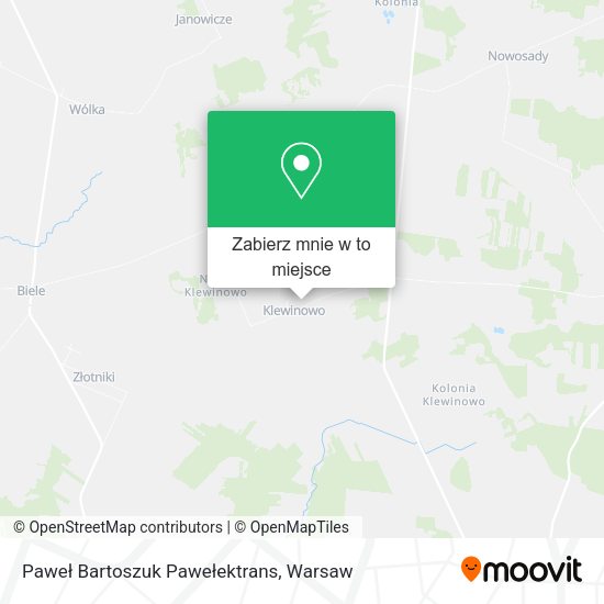 Mapa Paweł Bartoszuk Pawełektrans