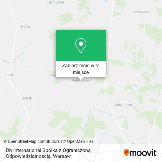 Mapa Db International Spółka z Ograniczoną Odpowiedzialnością