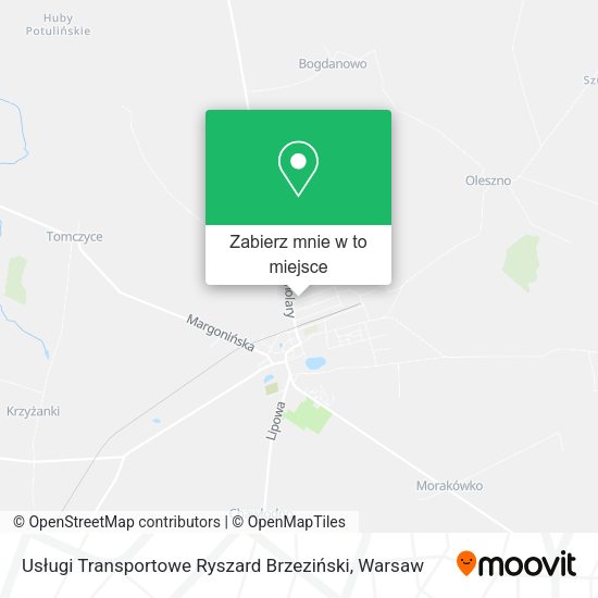 Mapa Usługi Transportowe Ryszard Brzeziński