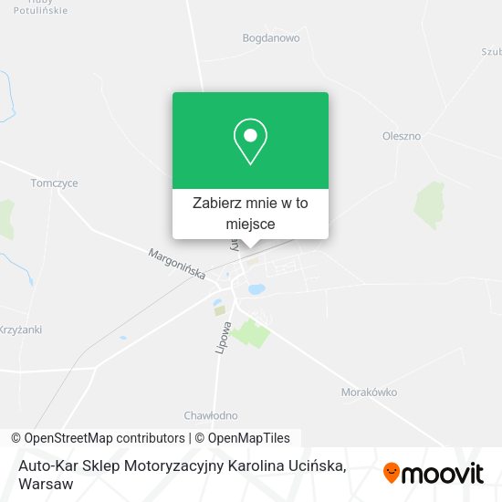 Mapa Auto-Kar Sklep Motoryzacyjny Karolina Ucińska