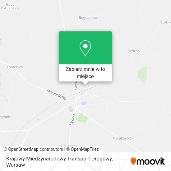 Mapa Krajowy Miedzynarodowy Transport Drogowy