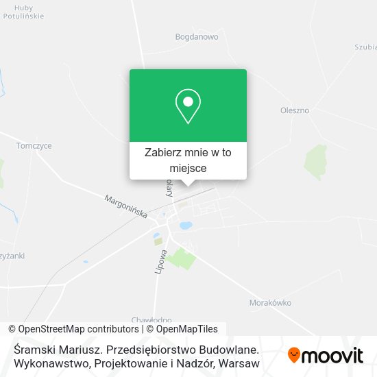 Mapa Śramski Mariusz. Przedsiębiorstwo Budowlane. Wykonawstwo, Projektowanie i Nadzór