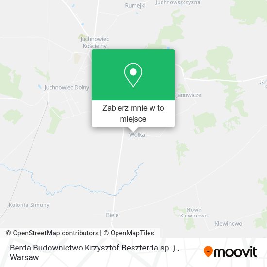 Mapa Berda Budownictwo Krzysztof Beszterda sp. j.