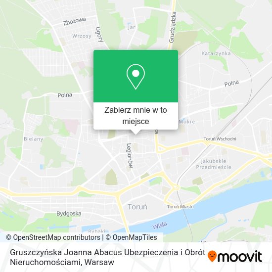 Mapa Gruszczyńska Joanna Abacus Ubezpieczenia i Obrót Nieruchomościami