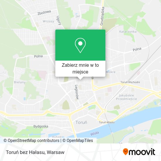 Mapa Toruń bez Hałasu