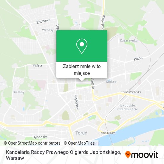 Mapa Kancelaria Radcy Prawnego Olgierda Jabłońskiego