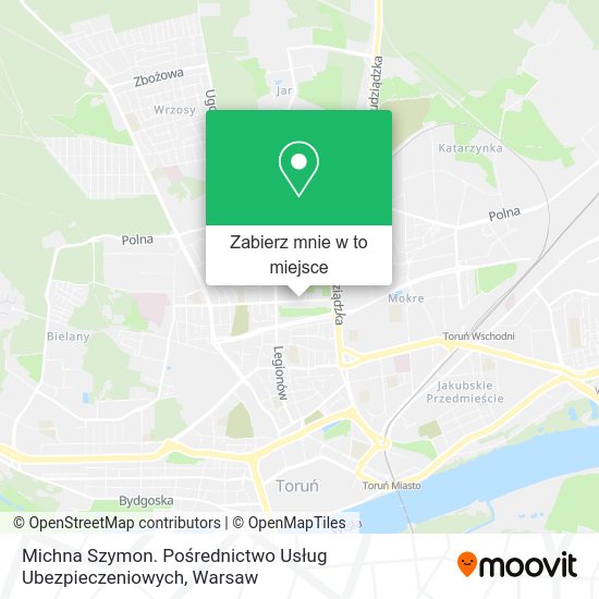 Mapa Michna Szymon. Pośrednictwo Usług Ubezpieczeniowych