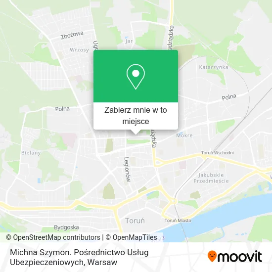 Mapa Michna Szymon. Pośrednictwo Usług Ubezpieczeniowych