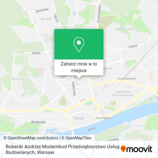 Mapa Bobecki Andrzej Modernbud Przedsiębiorstwo Usług Budowlanych