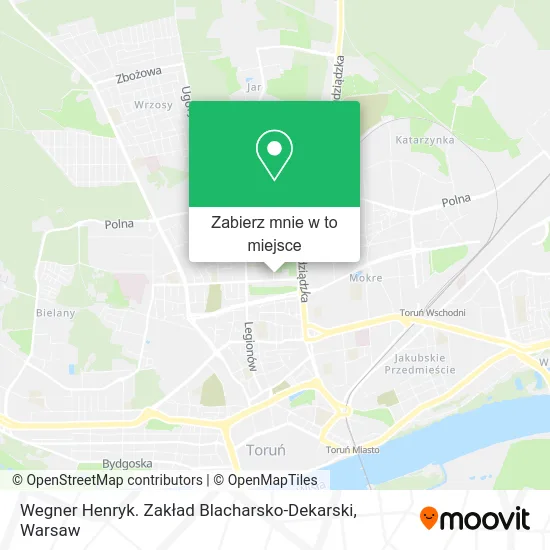 Mapa Wegner Henryk. Zakład Blacharsko-Dekarski