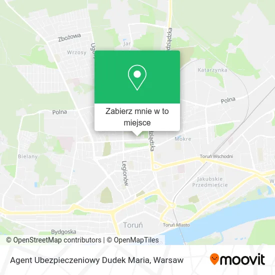 Mapa Agent Ubezpieczeniowy Dudek Maria