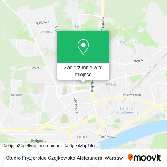 Mapa Studio Fryzjerskie Czajkowska Aleksandra