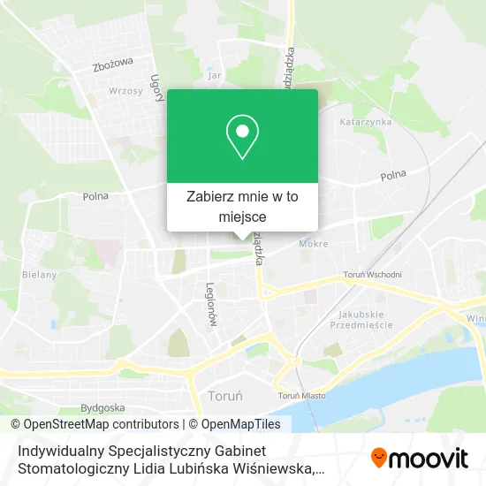 Mapa Indywidualny Specjalistyczny Gabinet Stomatologiczny Lidia Lubińska Wiśniewska