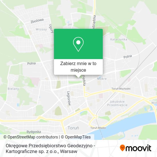 Mapa Okręgowe Przedsiębiorstwo Geodezyjno - Kartograficzne sp. z o.o.