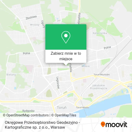 Mapa Okręgowe Przedsiębiorstwo Geodezyjno - Kartograficzne sp. z o.o.