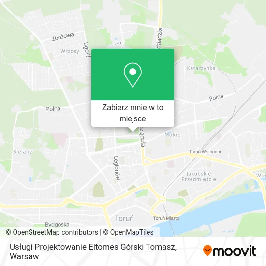 Mapa Usługi Projektowanie Eltomes Górski Tomasz