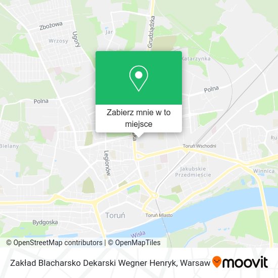 Mapa Zakład Blacharsko Dekarski Wegner Henryk