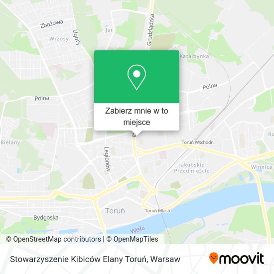 Mapa Stowarzyszenie Kibiców Elany Toruń