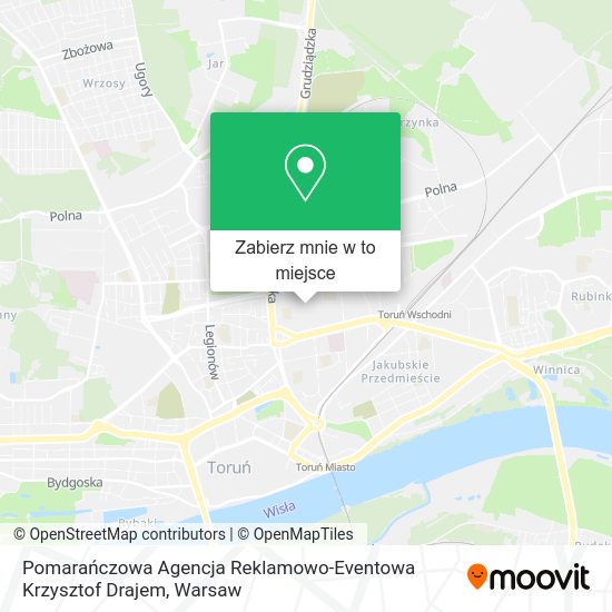 Mapa Pomarańczowa Agencja Reklamowo-Eventowa Krzysztof Drajem