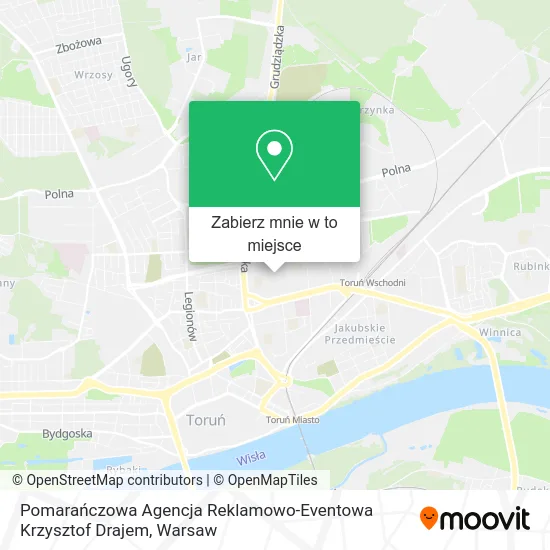 Mapa Pomarańczowa Agencja Reklamowo-Eventowa Krzysztof Drajem