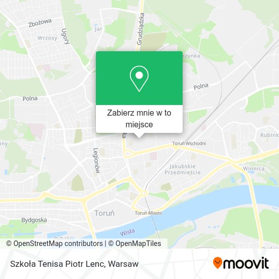 Mapa Szkoła Tenisa Piotr Lenc