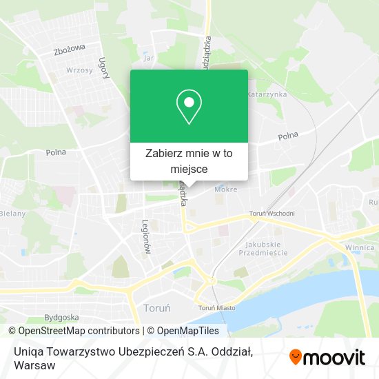 Mapa Uniqa Towarzystwo Ubezpieczeń S.A. Oddział