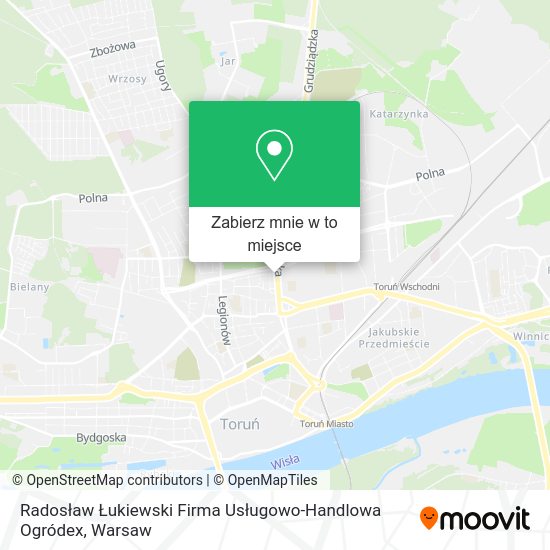 Mapa Radosław Łukiewski Firma Usługowo-Handlowa Ogródex