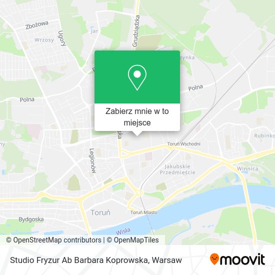 Mapa Studio Fryzur Ab Barbara Koprowska